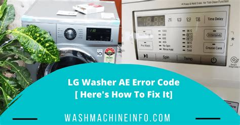 lg washer code ue|Code UE lave